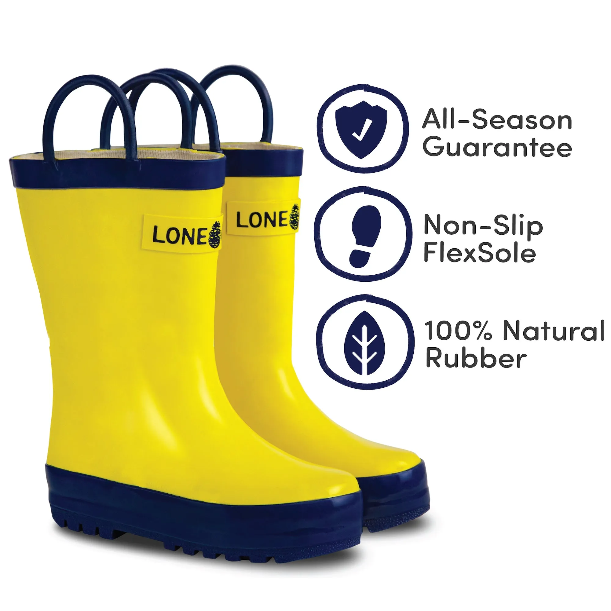 Classic Yellow Rain Boot Travel Ready Boots outdoor durability