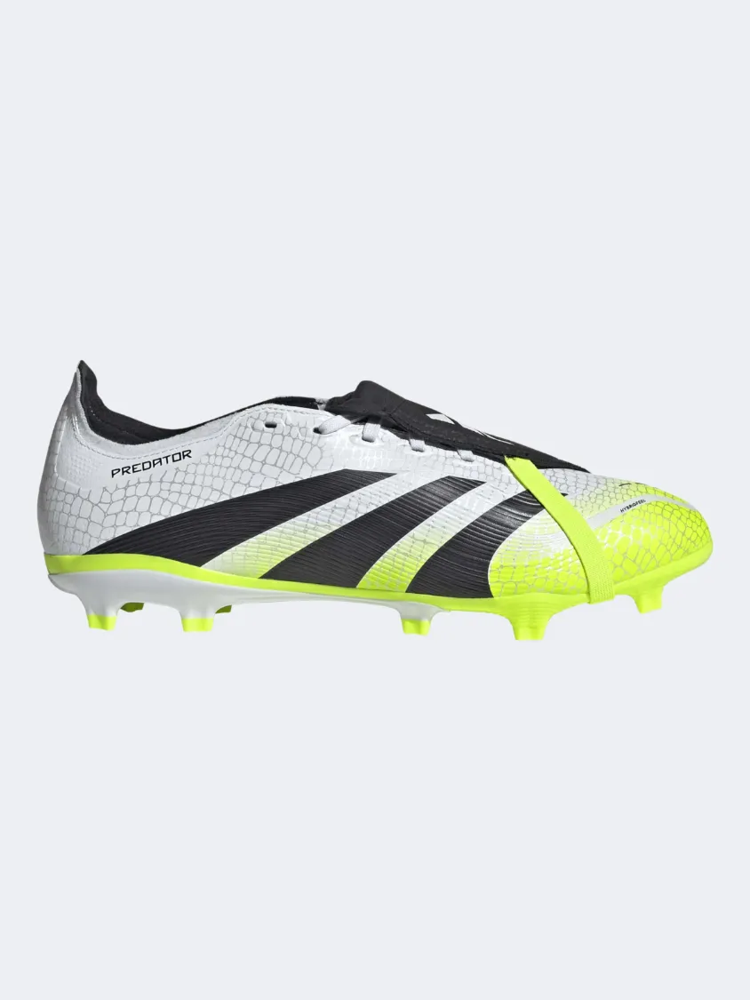 Adidas Predator League Ft Men Football Shoes White/Black/Lime Purple