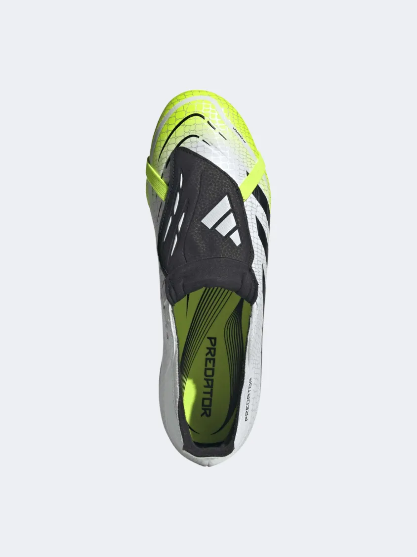 fitness enthusiasts Adidas Predator League Ft Men Football Shoes White/Black/Lime