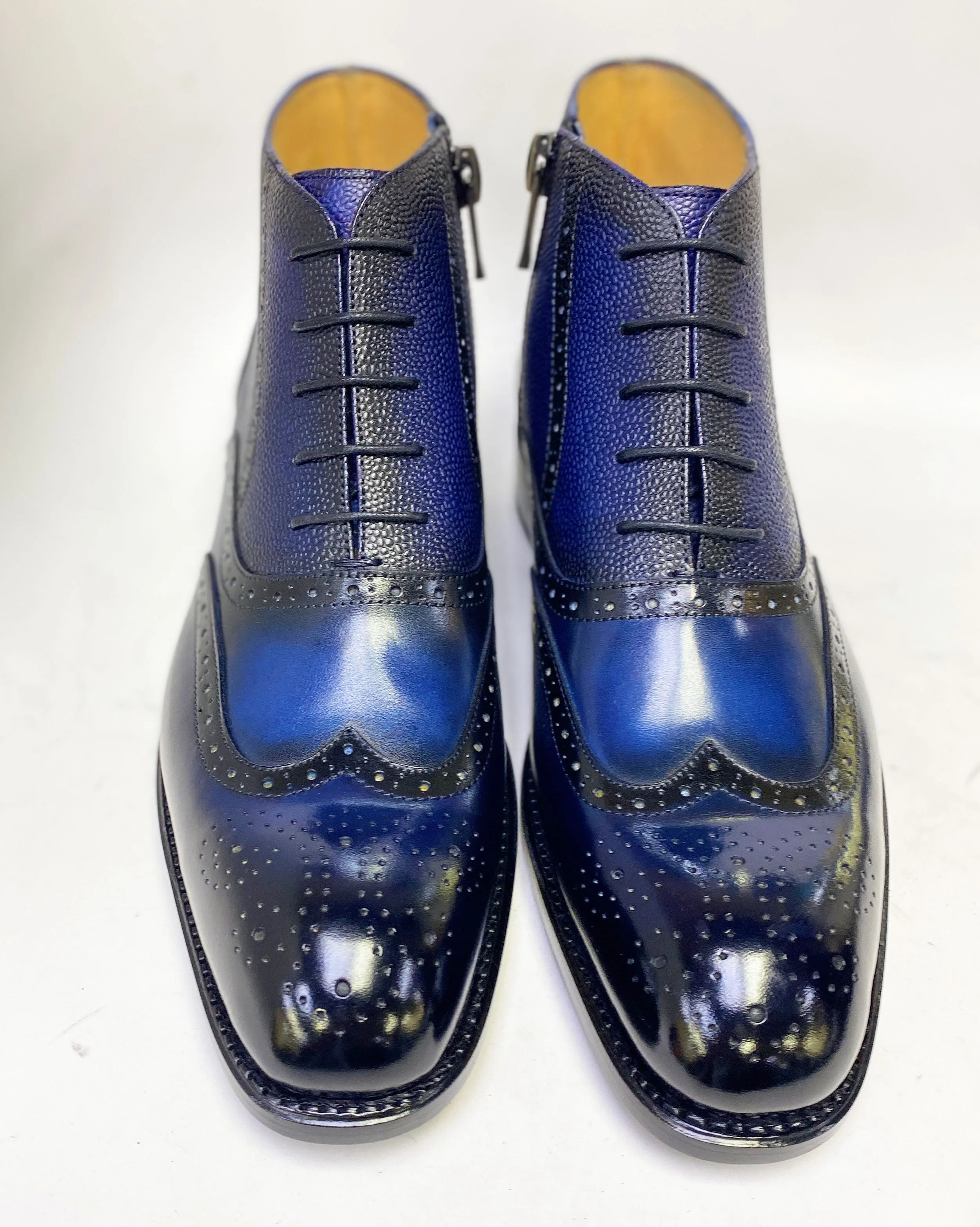 Style: Stanford-Navy White Clean Bright tone