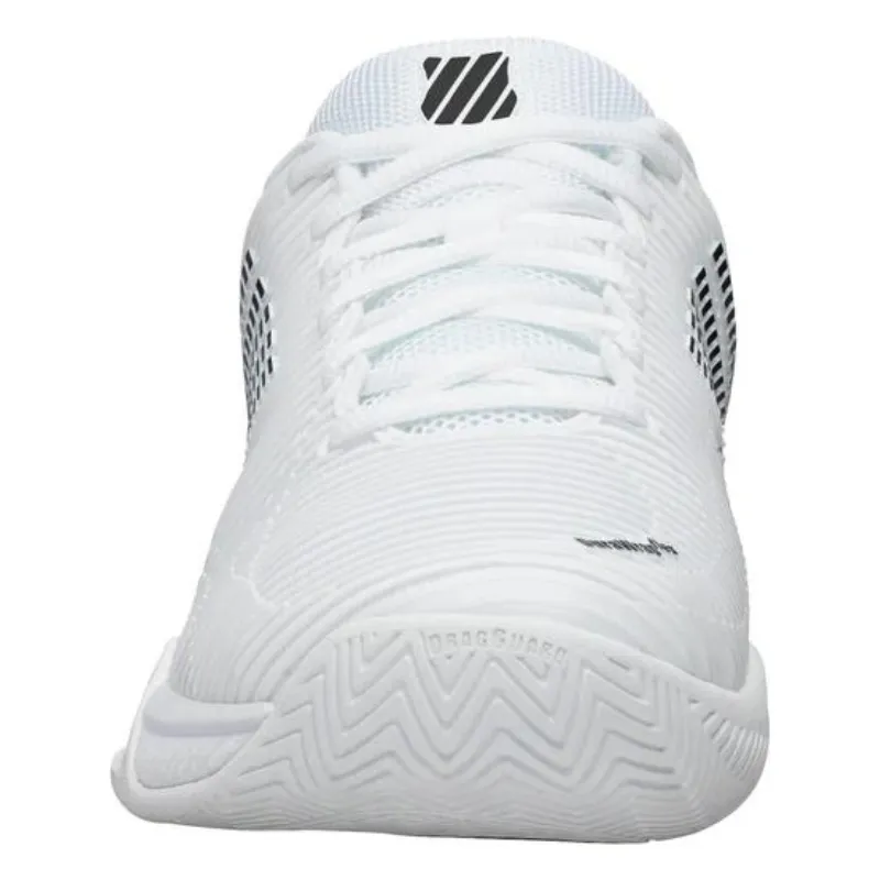 K Swiss Hypercourt Express 2 Tennis Shoes - White/Black Quick lace Easy To Clean