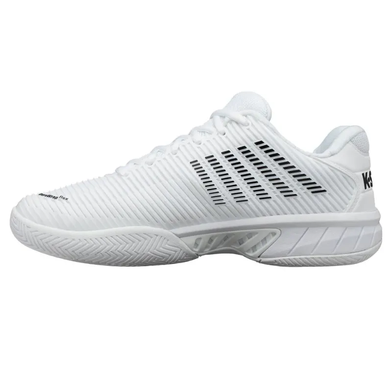 K Swiss Hypercourt Express 2 Tennis Shoes - White/Black Rubber Outsole