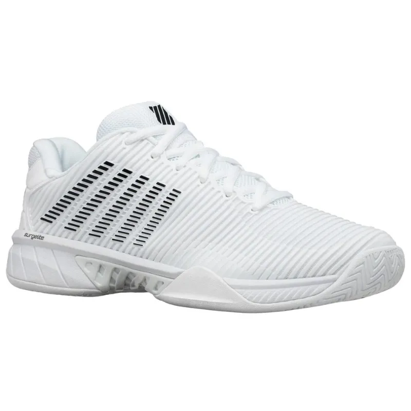 K Swiss Hypercourt Express 2 Tennis Shoes - White/Black Enhanced comfort Lightweight Build