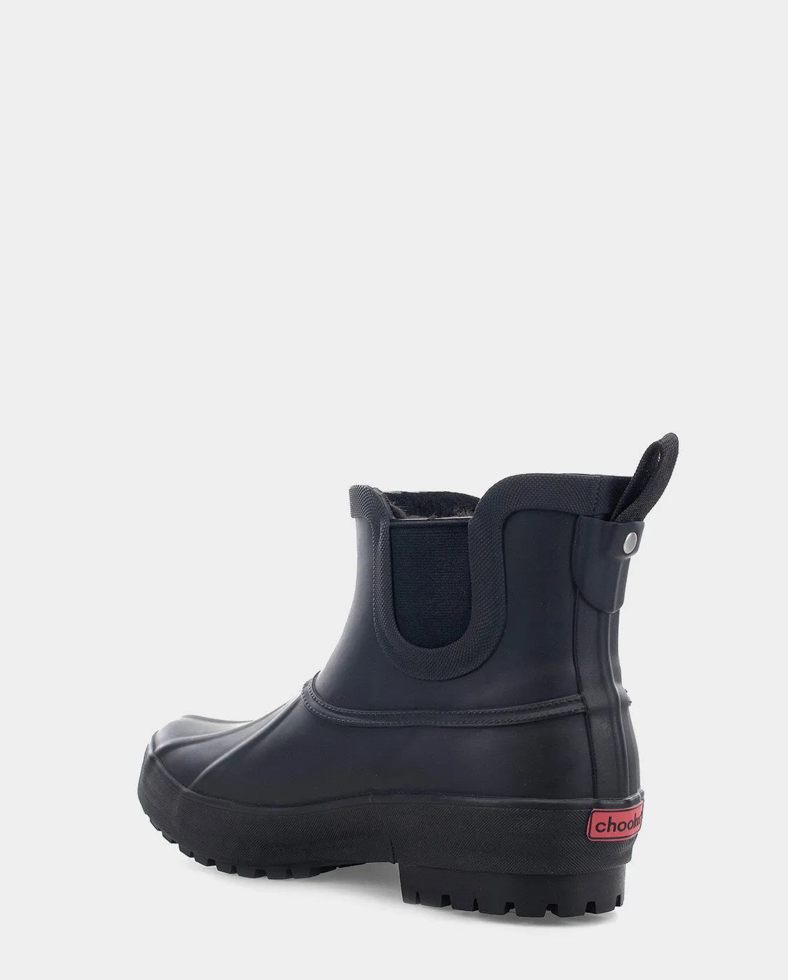Classic Waterproof Instant Style DUCK CHELSEA RAIN BOOT - BLACK