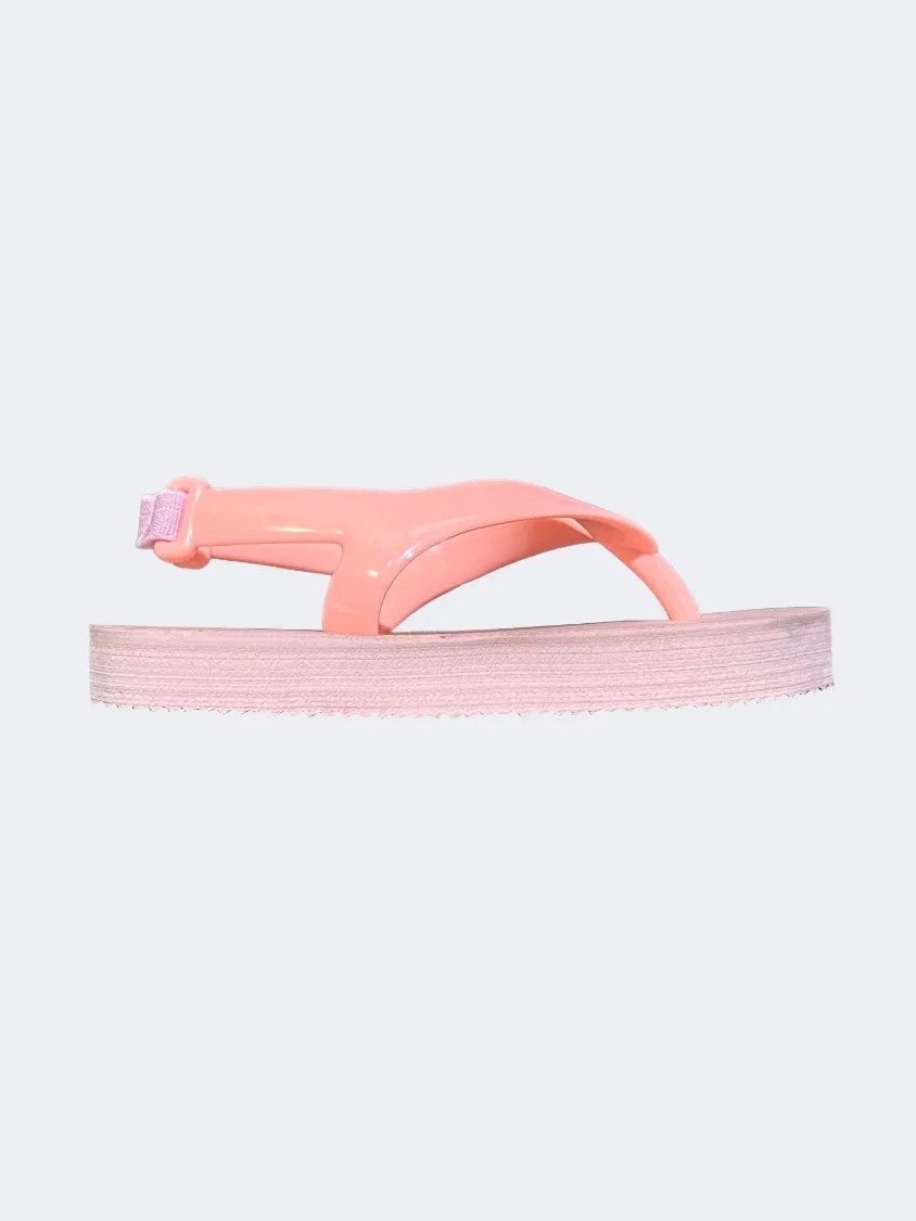 Oil And Gaz Sheet Baby Infant Beach Slippers Pink Anti Bacterial Power Flow