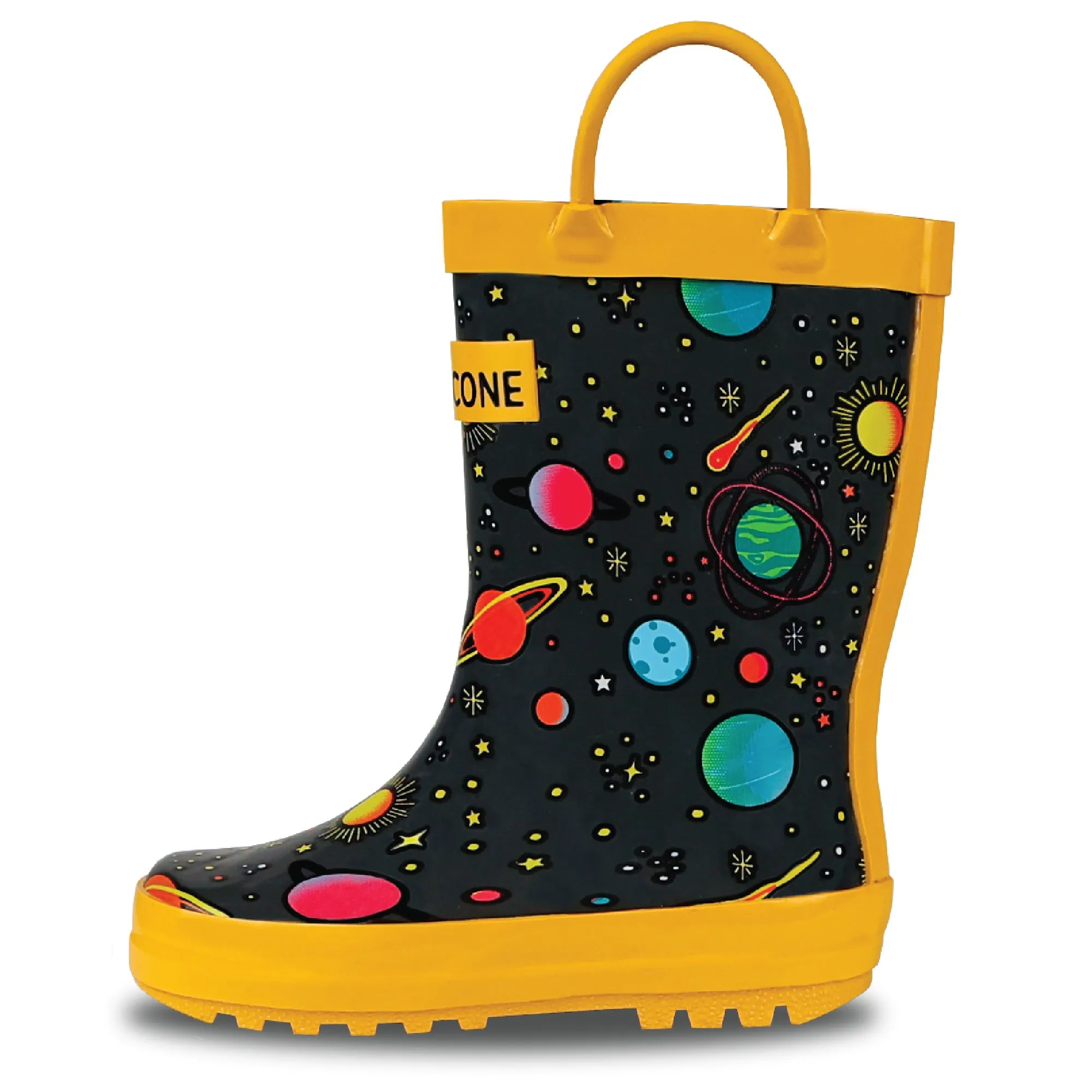 Comfort Fit Space Adventure Shiny Rainboot