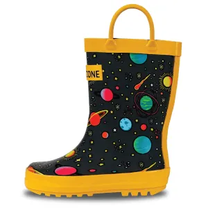 Comfort Fit Space Adventure Shiny Rainboot