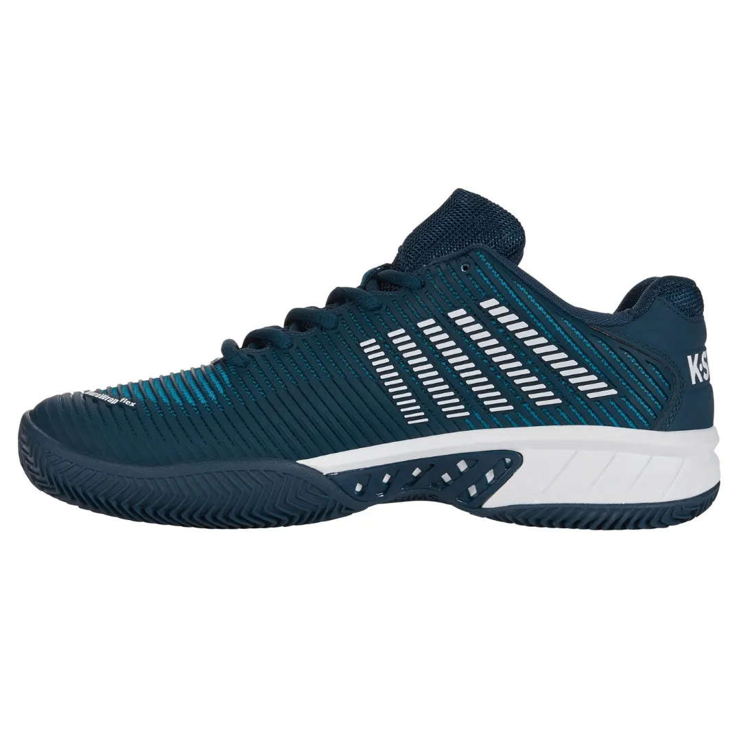 Foot Freedom Ventilation holes K Swiss Hypercourt Express 2HB Mens Tennis Shoes - Reflecting Pond/White