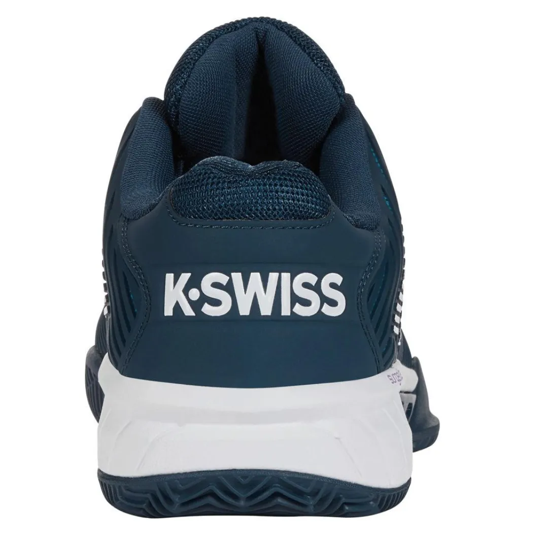 Mobility Focus K Swiss Hypercourt Express 2HB Mens Tennis Shoes - Reflecting Pond/White