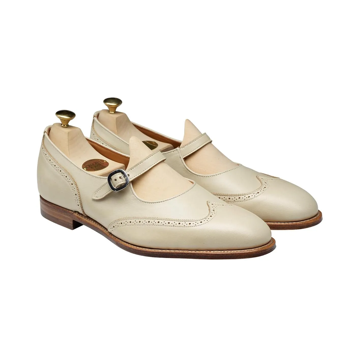 Mid Heel Mary Ivory Calf