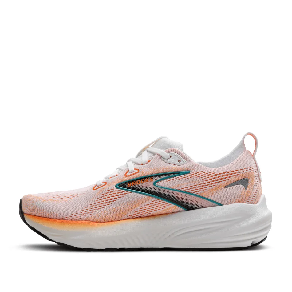 Active weekend Brooks Men's Glycerin 22 Running Shoes in White/Orange/Green Blue Slate SS25