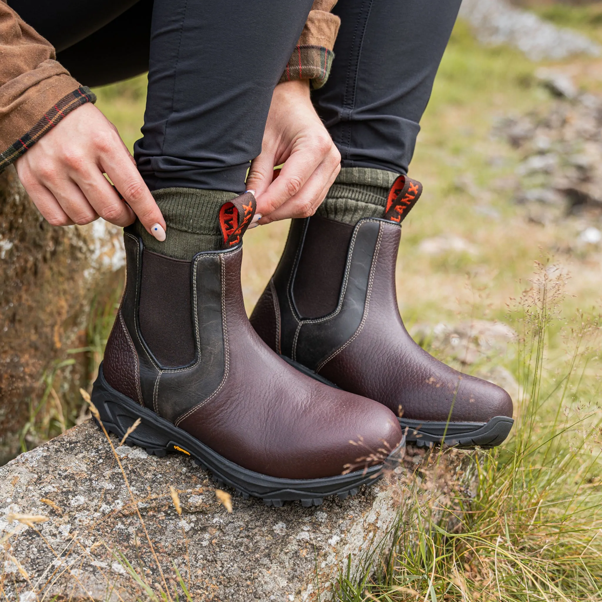 EDGWORTH / REDBRICK & BLACK Quick Slip Boots Non Slip