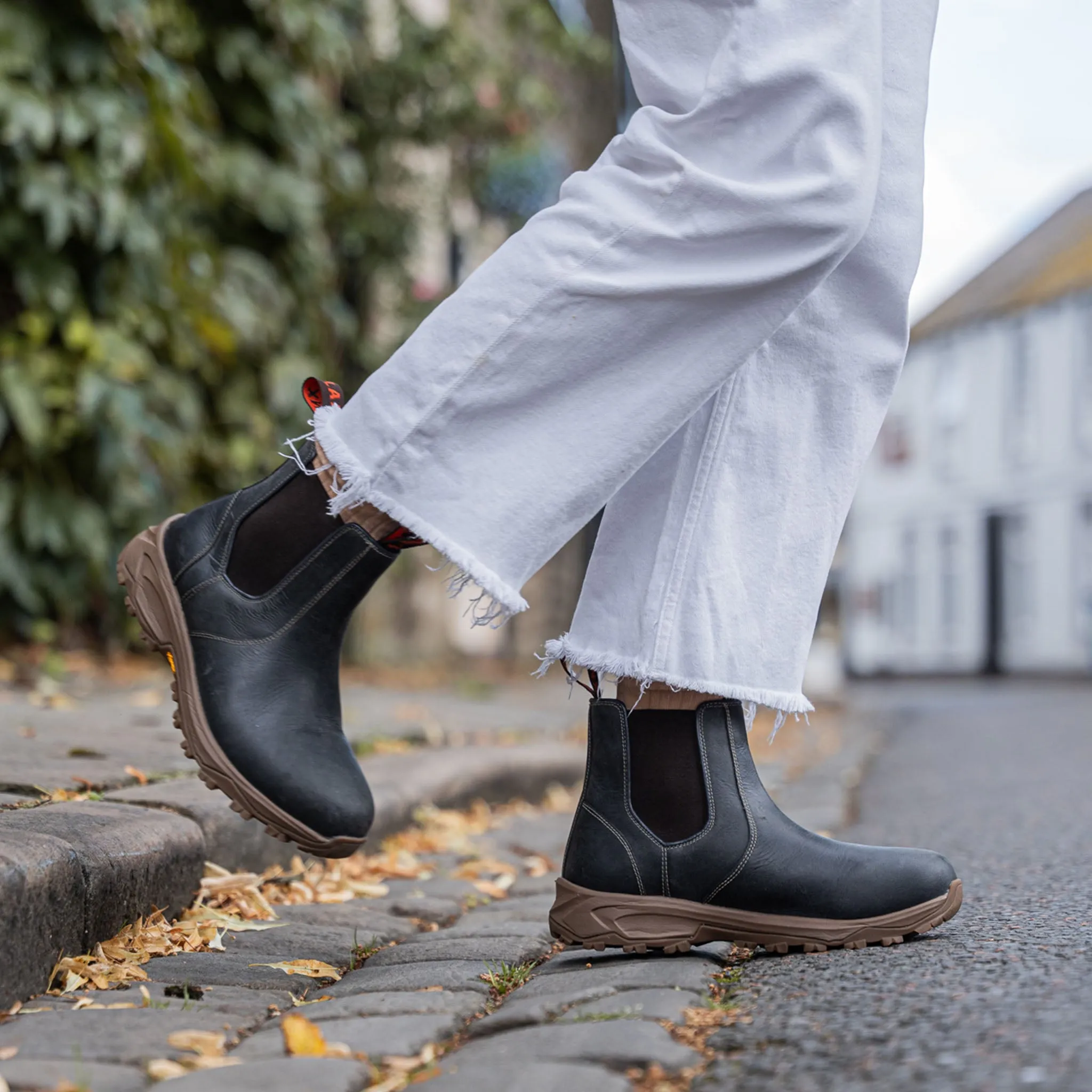 EDGWORTH / NAVY Polished Leather Evening Out