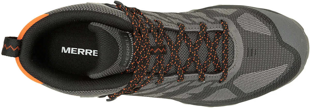 Merrell Speed Eco Mid Waterproof Mens Walking Boots - Grey Outdoor Climbing Performance
