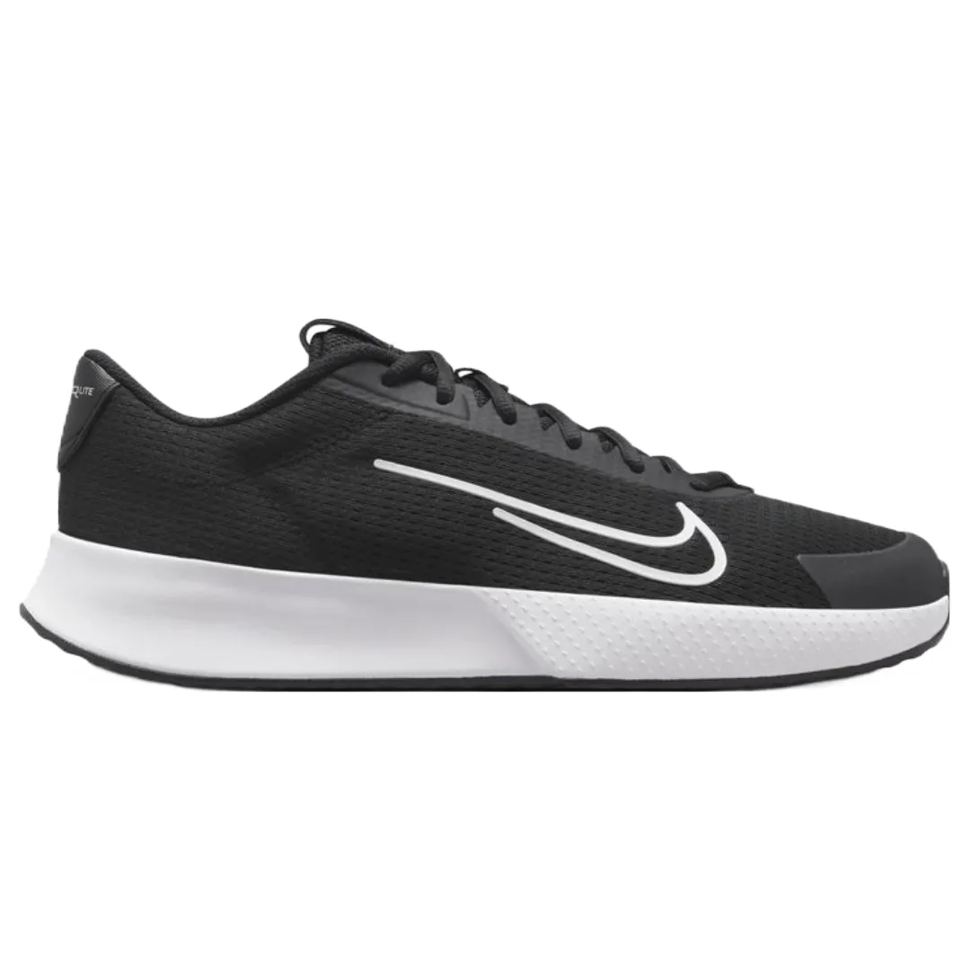 Nike Court Vapor Lite 2 Black/White Men's Hard Court Tennis Shoes Lightweight Upper