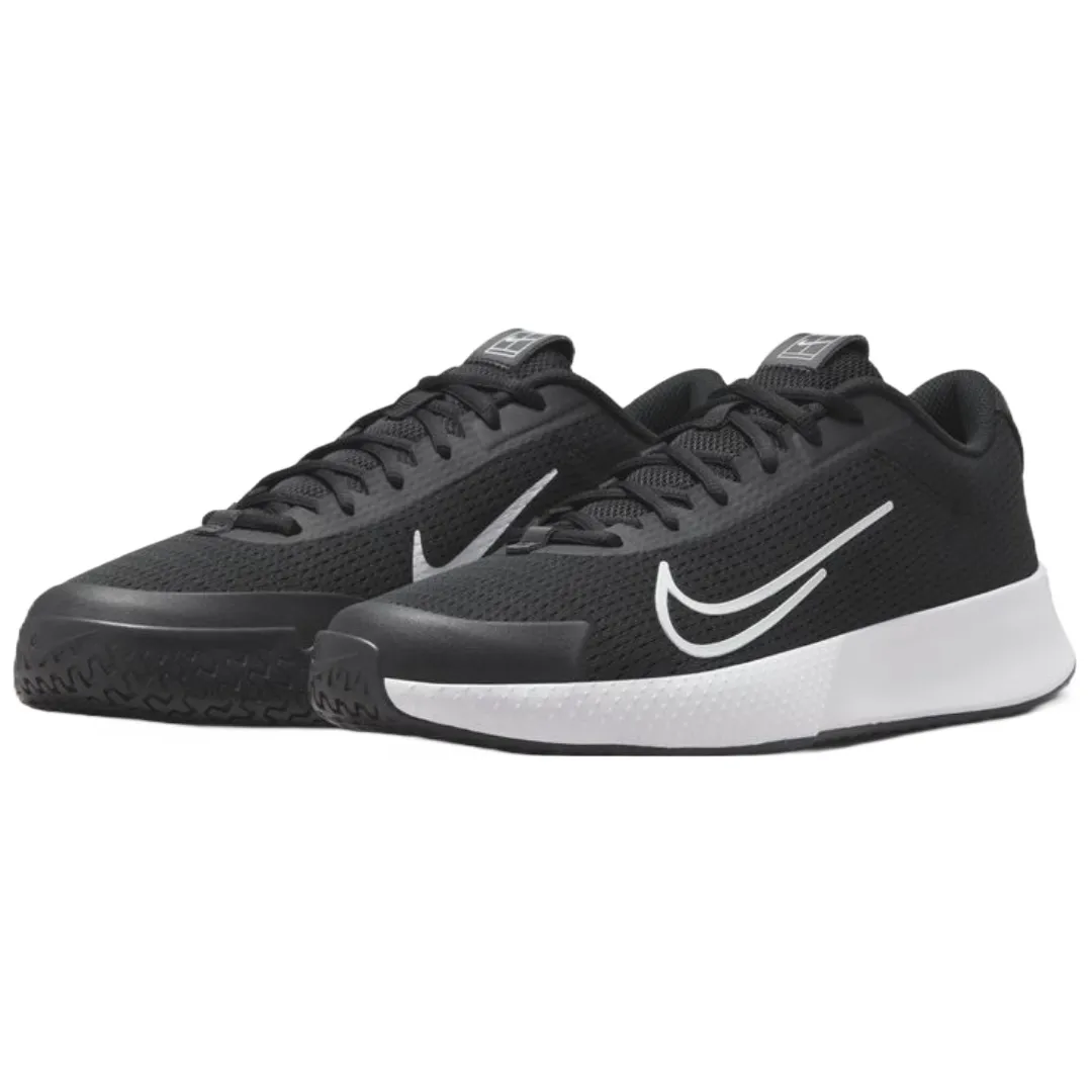 Nike Court Vapor Lite 2 Black/White Men's Hard Court Tennis Shoes Trail Fit All Day