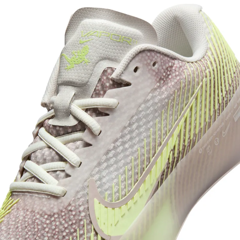 Nike Court Air Zoom Vapor 11 Premium Women Hard Court Tennis Shoes - Phantom/Barely Volt-Platinum Violet Performance