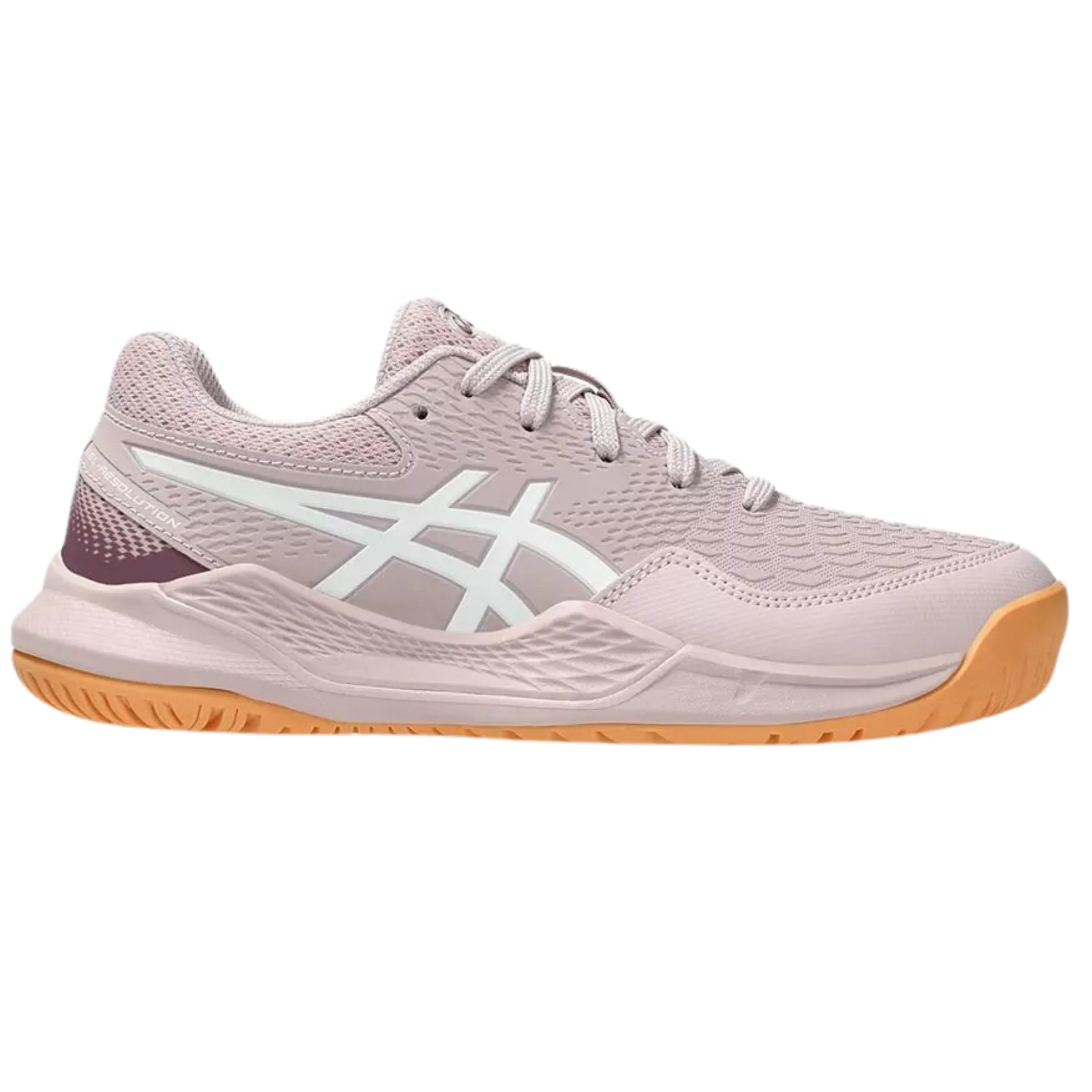 Training Ready Asics Gel Resolution 9 Watershed Rose/White Clay Youth Tennis Shoes