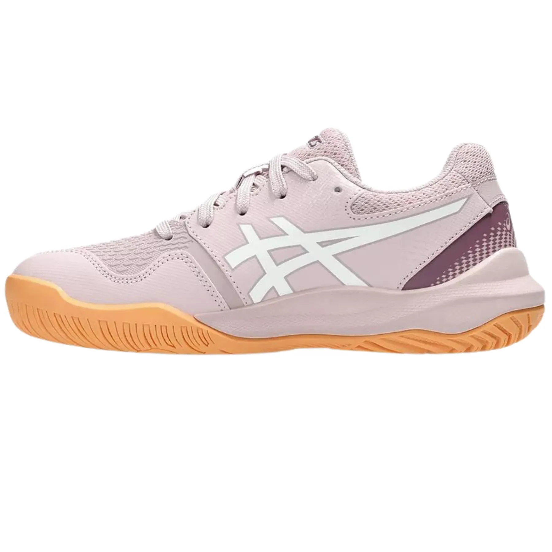 Asics Gel Resolution 9 Watershed Rose/White Clay Youth Tennis Shoes Performance Mesh