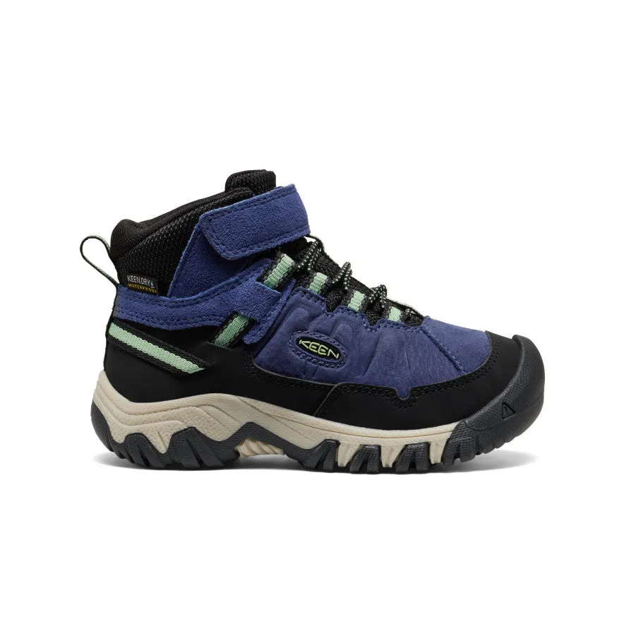 Little Kids' Targhee IV Waterproof Hiking Boot  |  Skipper Blue/Hemlock Street Edge