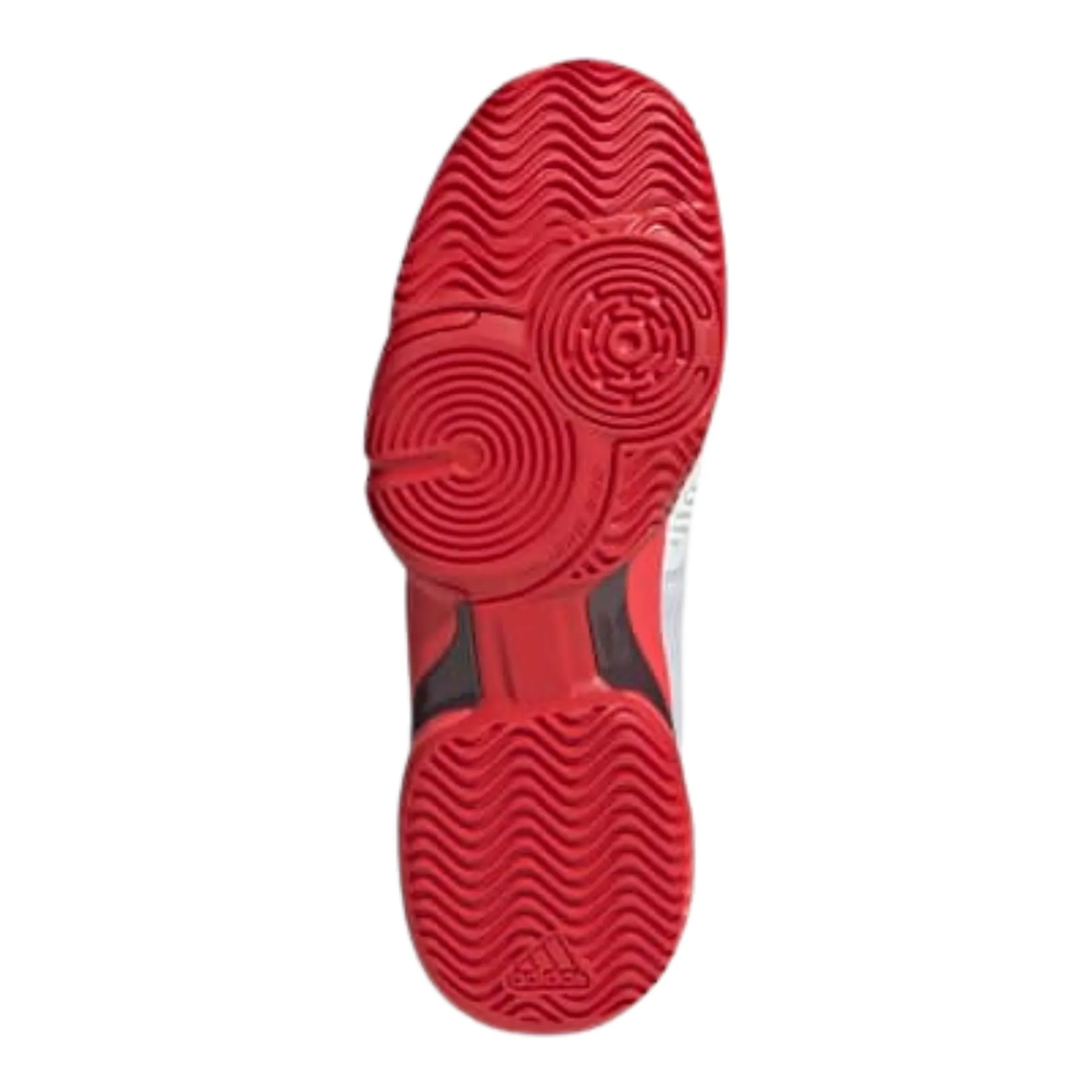 Responsive Feel Rubber Outsole Adidas Barricade Kids Tennis Shoes - FTWWHT/CBLACK/LUCRED