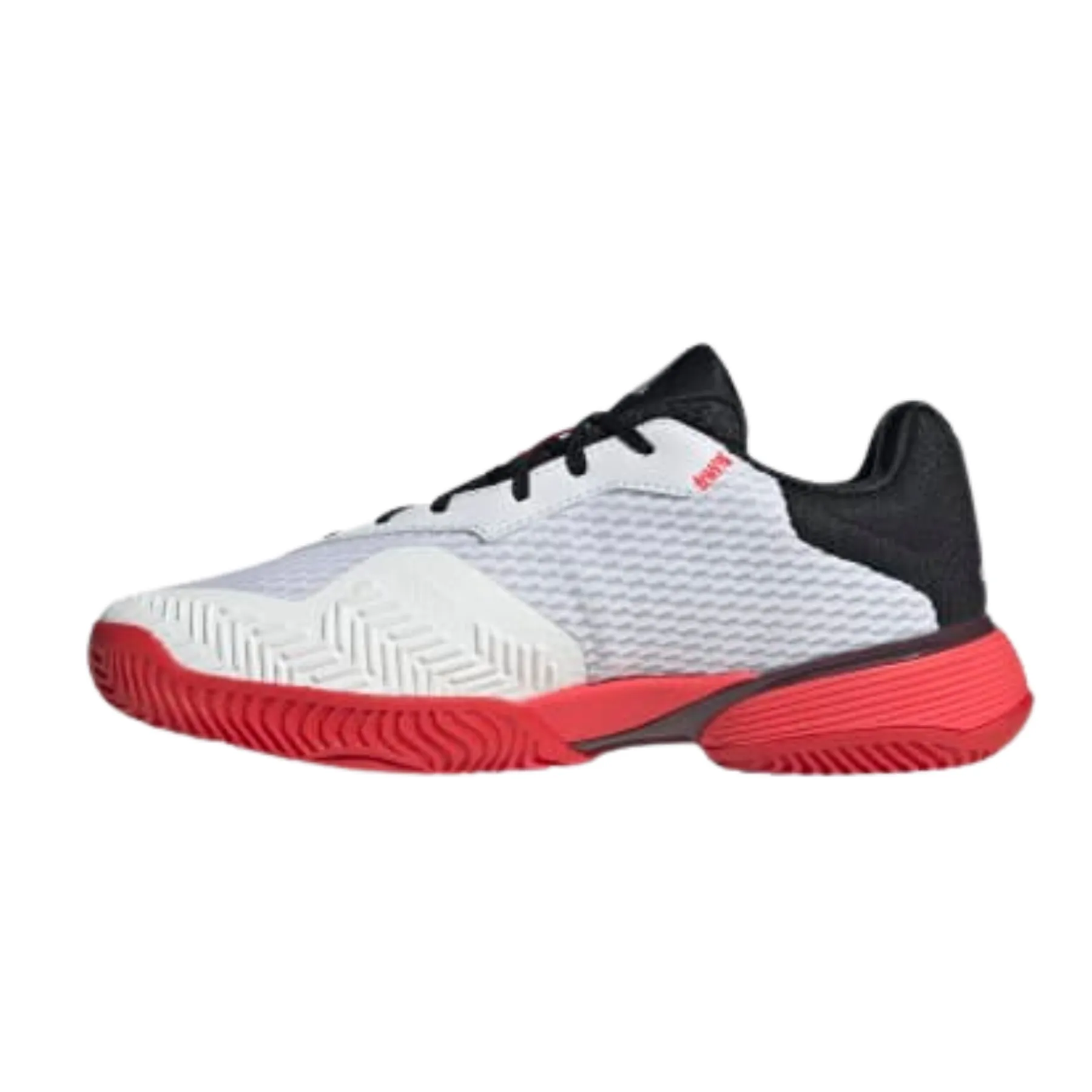 All weather Adidas Barricade Kids Tennis Shoes - FTWWHT/CBLACK/LUCRED