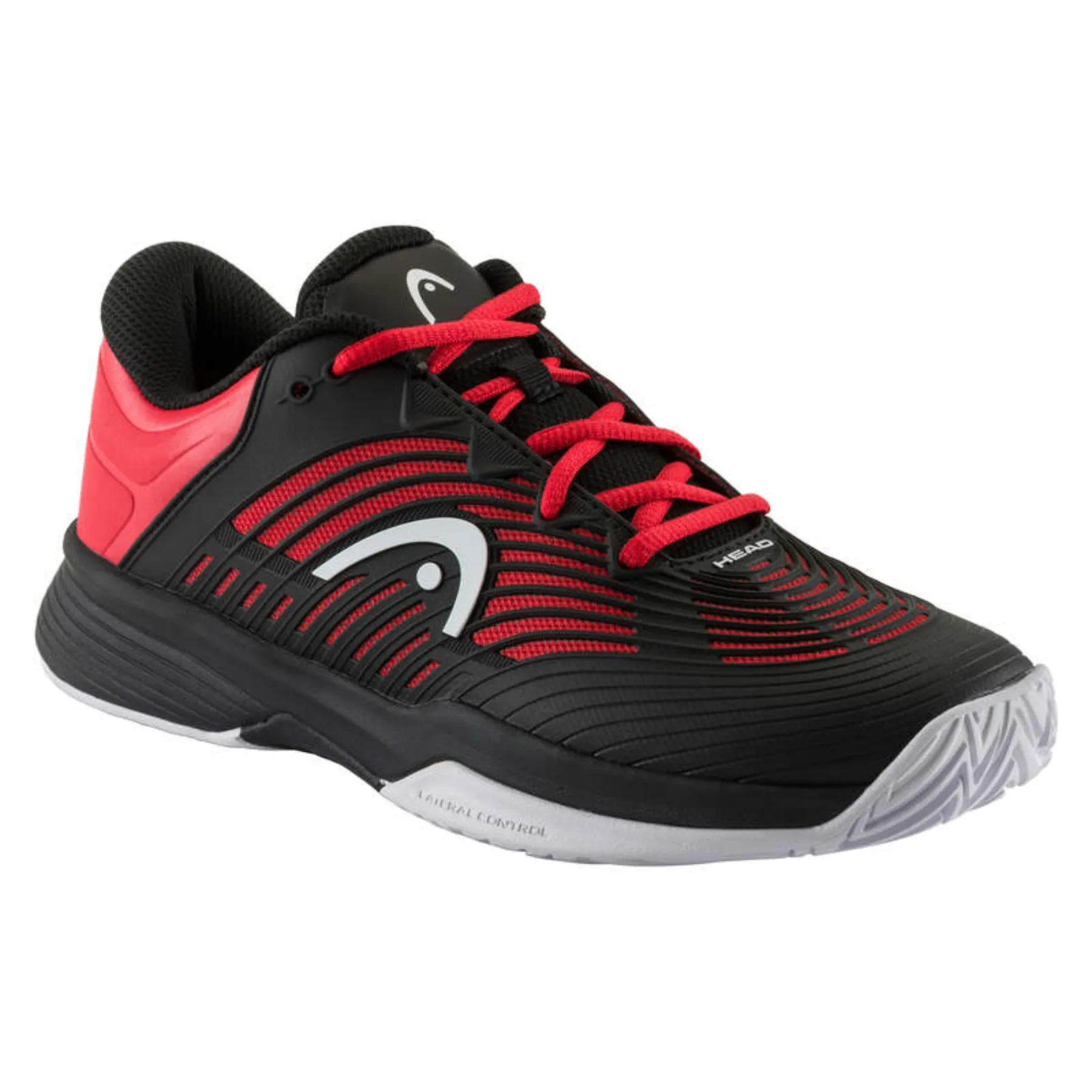 Anti Bacterial Head Revolt Pro 4.5 Junior Tennis Shoes - Black/Red