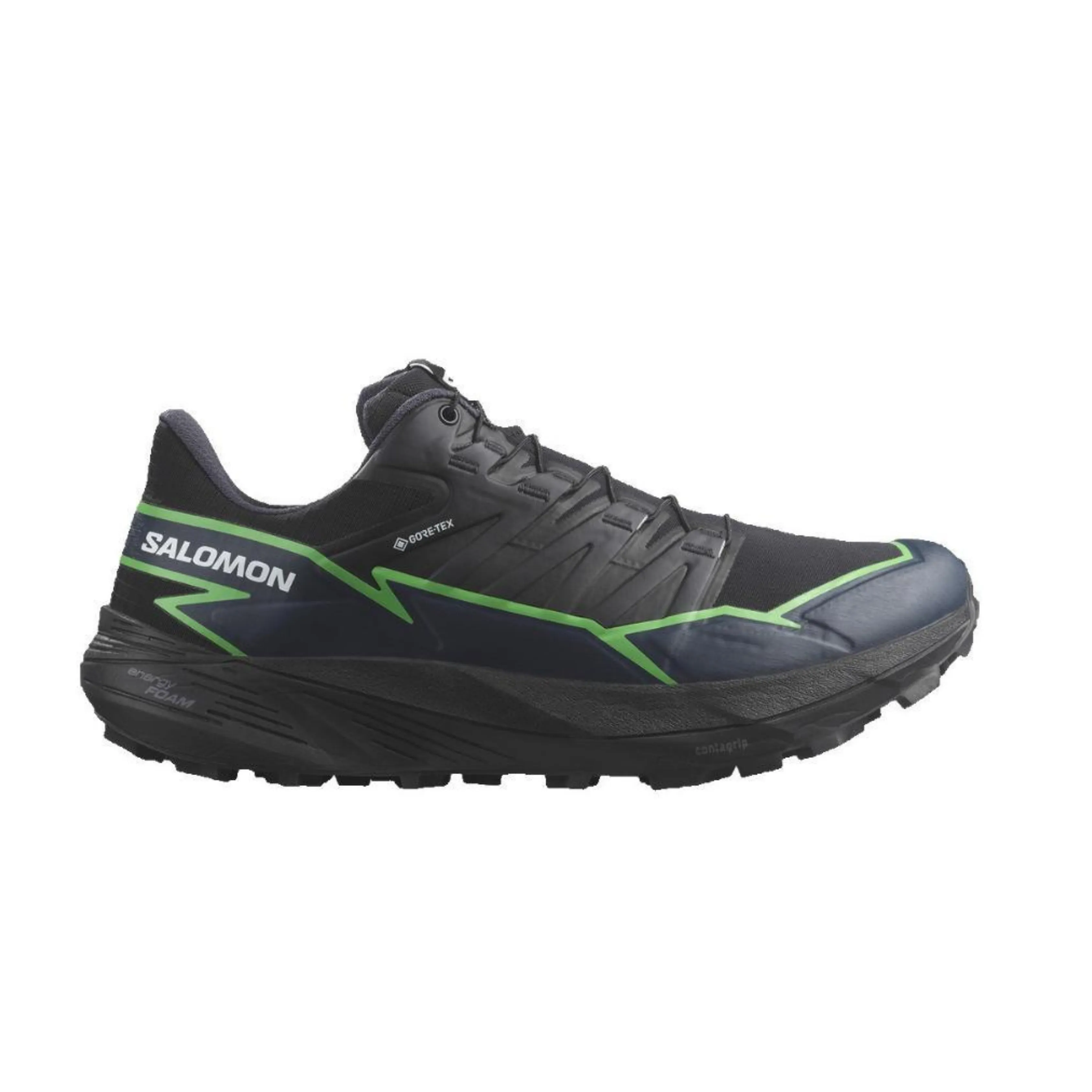 Stability Base Aerodynamic Salomon Men's Thundercross GTX Trail Running Shoes (L47279000)