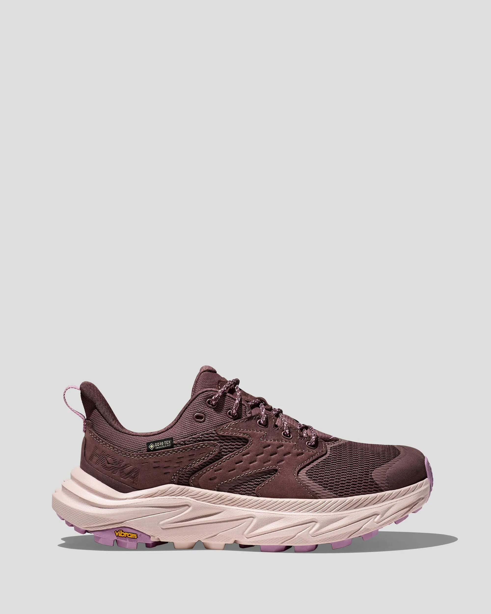 Motion Sync Women's Hoka Anacapa 2 Low GTX Hiking Shoes - Smoky Quartz/Cosmic Pearl