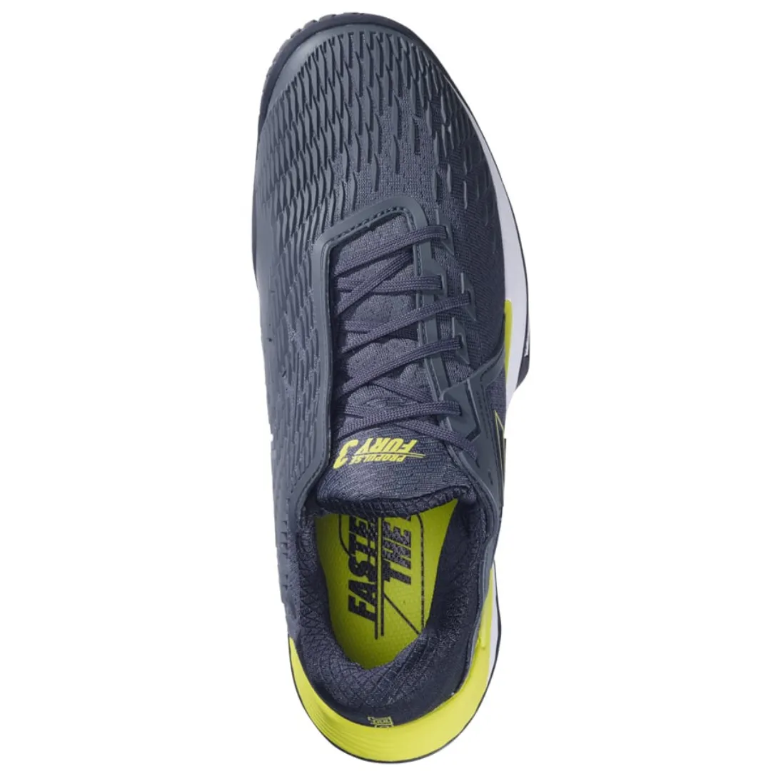 Air Flow Trendy Babolat Propulse Fury 3 All Court Men Tennis Shoes - Grey/Aero