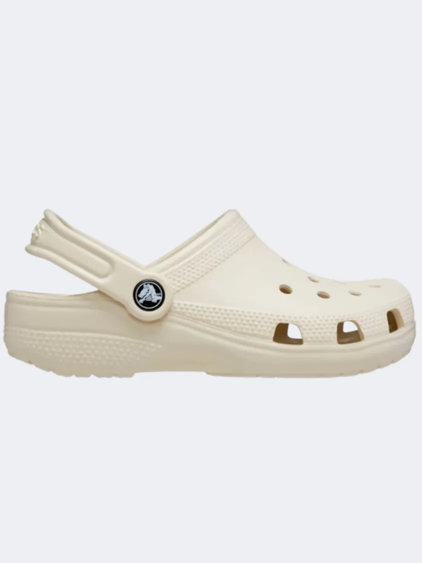 Crocs Classic Clog Kids-Unisex Lifestyle Slippers Bone Game Ready Sturdy Build