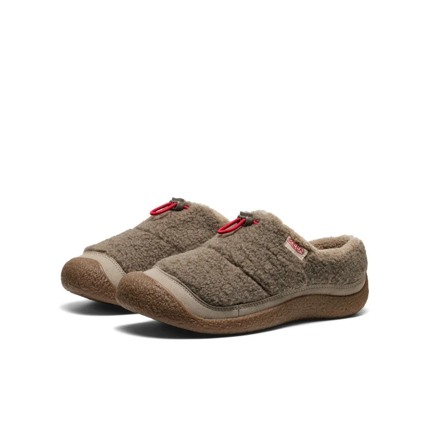 Durable Fabric Posture aid Women's Howser III Slide  |  Brindle/Brindle Sherpa Fleece