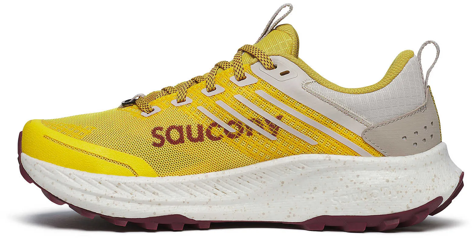Saucony Ride TR2 Womens Trail Running Shoes - Yellow Mesh Lined Air Mesh