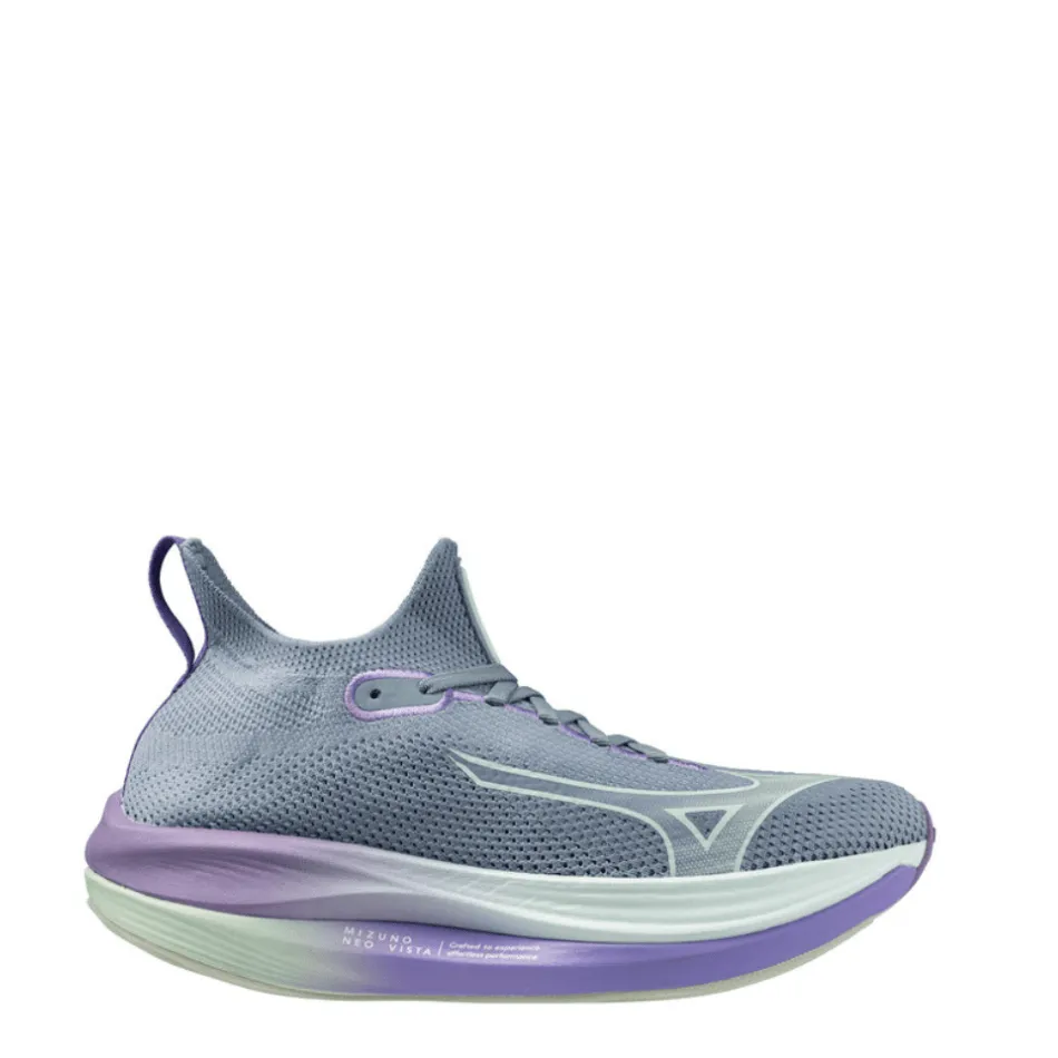 Mizuno Women's Neo Vista Running Shoes in Citadel/Bay/Paisley Purple SS25 fade - resistant