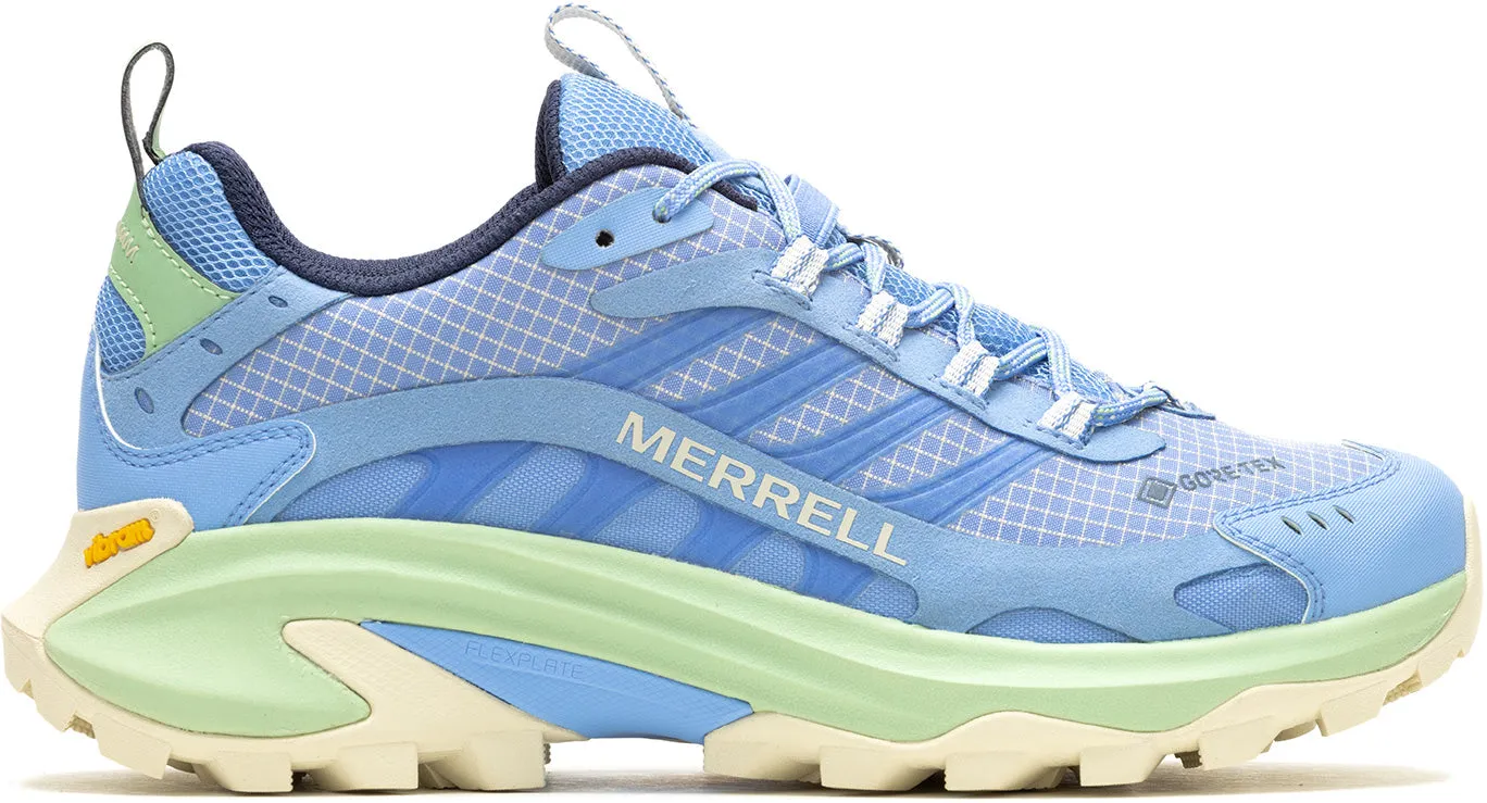 Merrell Moab Speed 2 GORE-TEX Womens Walking Shoes - Blue Harsh Terrain