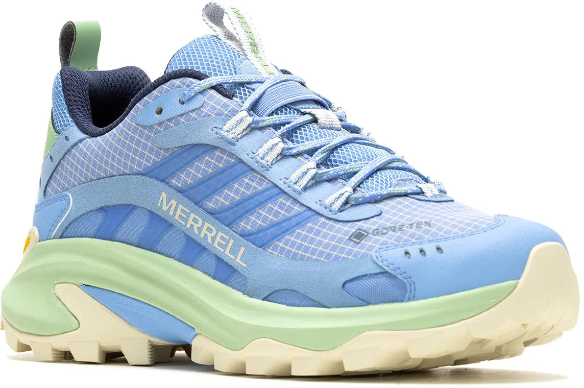 Merrell Moab Speed 2 GORE-TEX Womens Walking Shoes - Blue High Performance Trekking