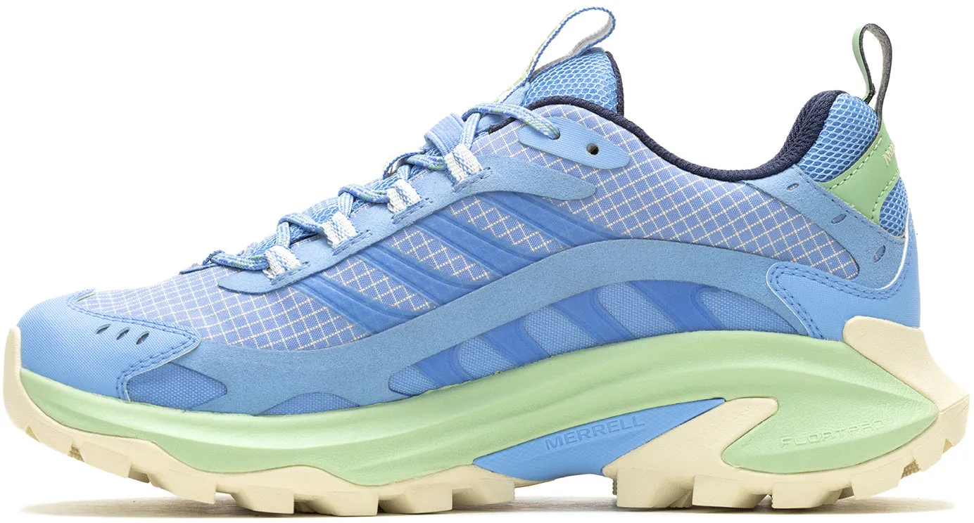 Anti Bacterial Merrell Moab Speed 2 GORE-TEX Womens Walking Shoes - Blue