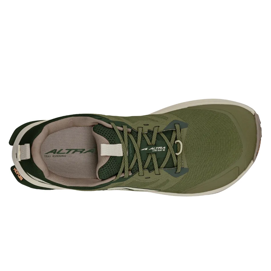 Altra Men's Lone Peak 9  Trail Running Shoes in Green AW25 solo run fashionable - feature shoes