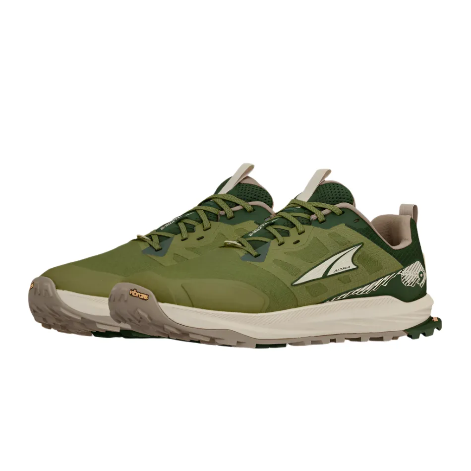 Altra Men's Lone Peak 9  Trail Running Shoes in Green AW25 foot - stability running shoes shock - absorbing - technology