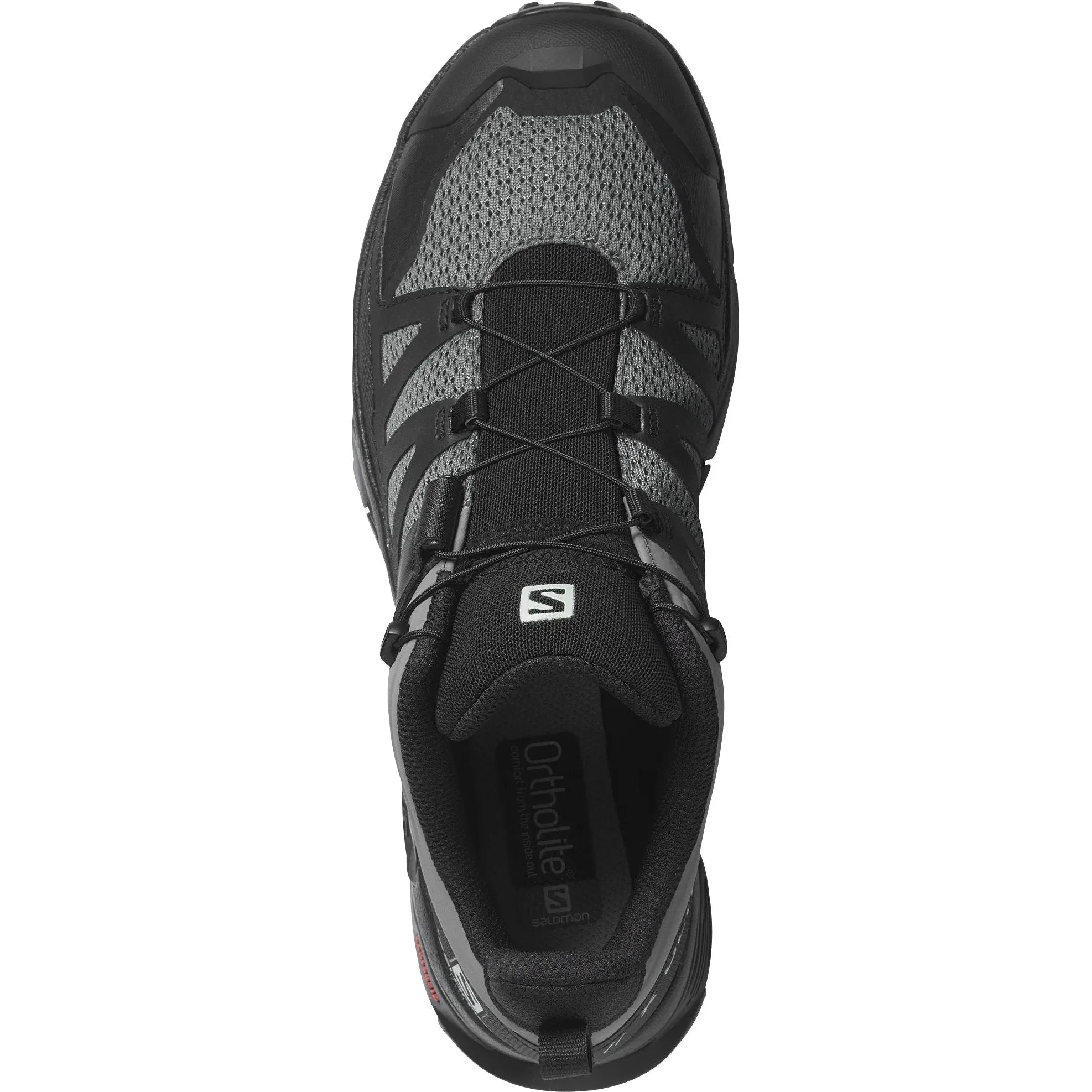 Salomon X Ultra 4 Mens Walking Shoes - Grey Secure Comfort Climbing Terrain Fit