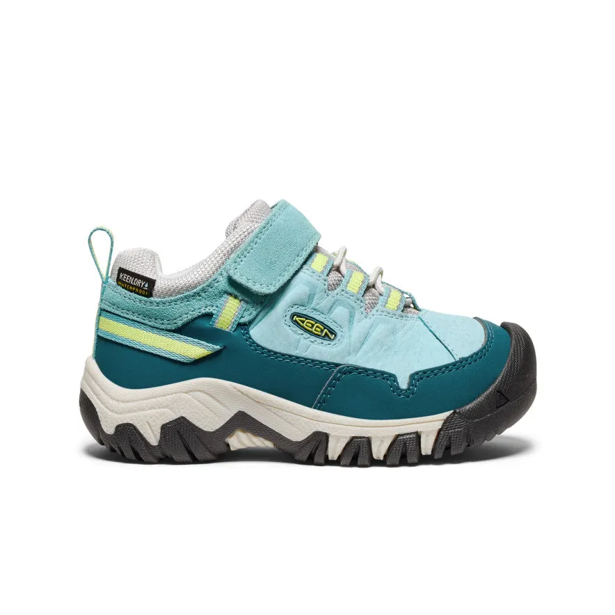 Balanced Arch Little Kids' Targhee IV Waterproof Hiking Shoe  |  Reef Waters/Daiquiri Green