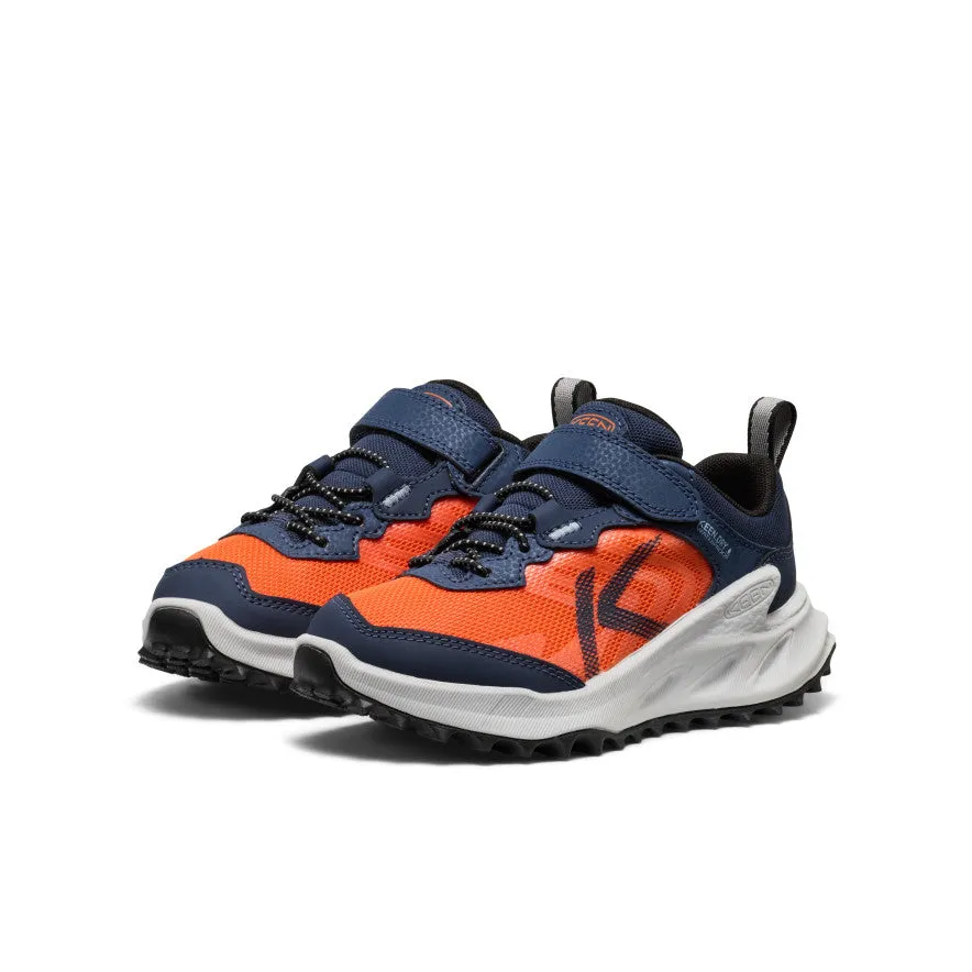Reinforced seams add durability without extra bulk Impact Balance Little Kids' Zionic Waterproof Shoe  |  Naval Academy/Scarlet Ibis
