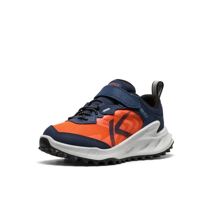 Comfortable Insole Coastal vibe Little Kids' Zionic Waterproof Shoe  |  Naval Academy/Scarlet Ibis