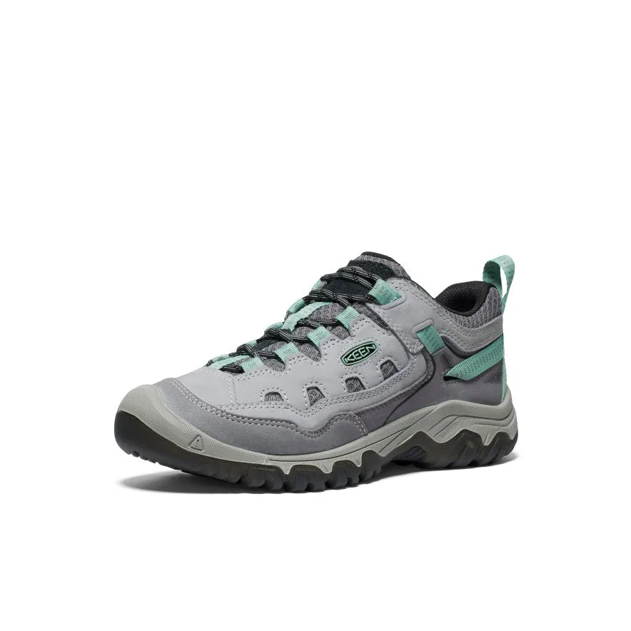 Women's Targhee IV Vented Hiking Shoe  |  Alloy/Granite Green Leg Balance Ankle Safety