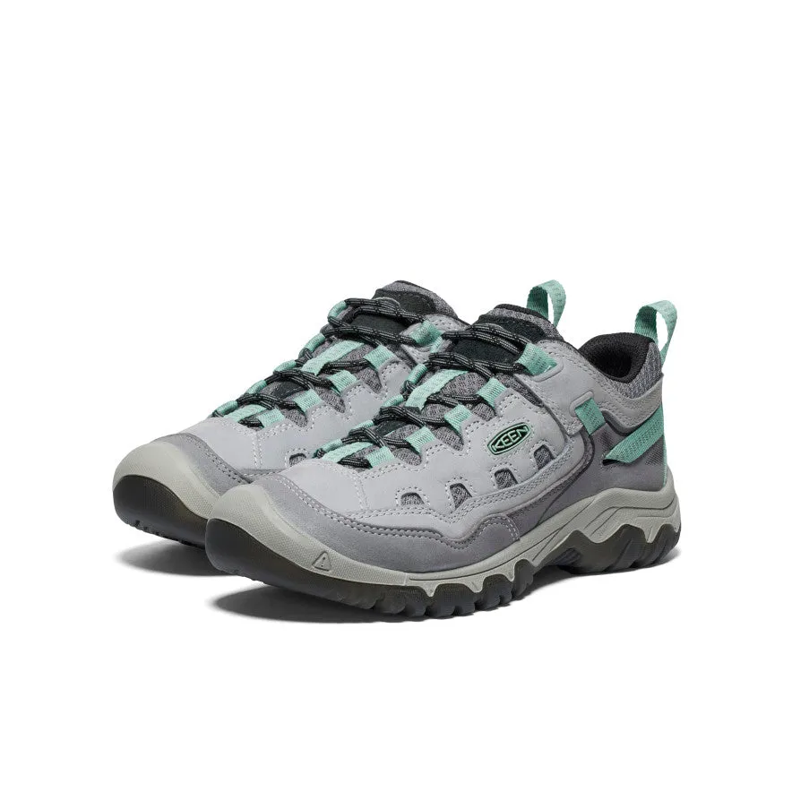 Unisex Fit Women's Targhee IV Vented Hiking Shoe  |  Alloy/Granite Green