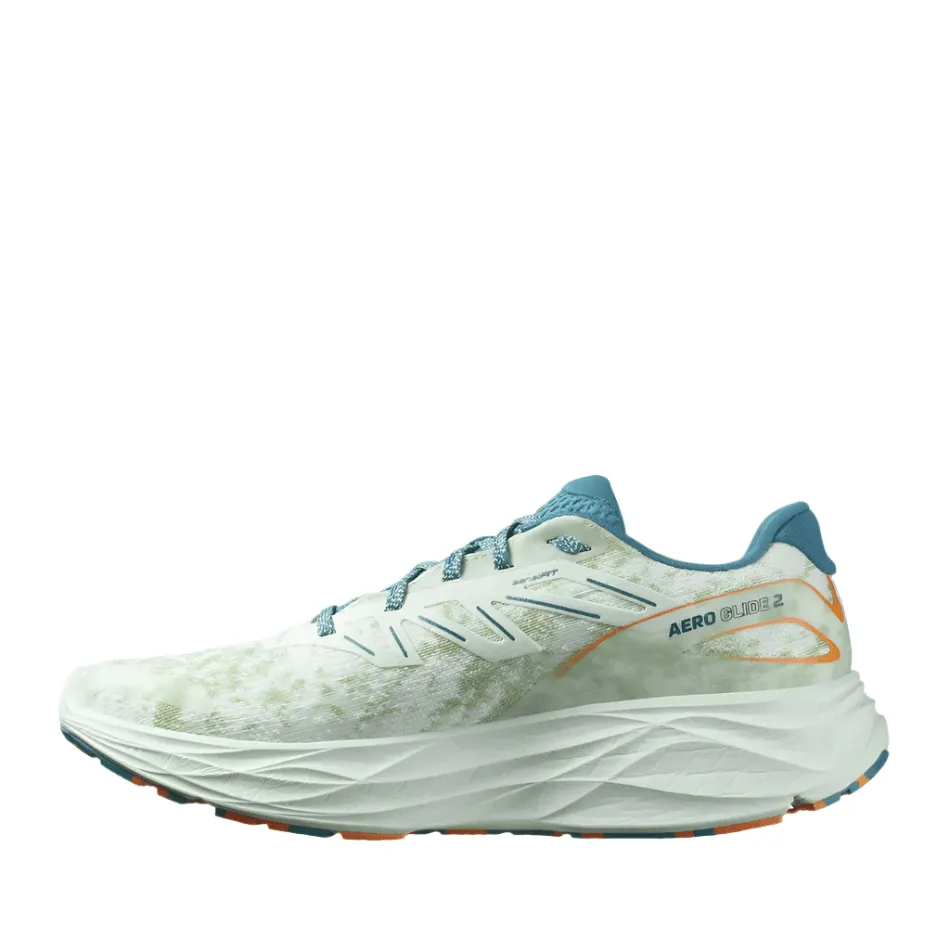 adult functionality Salomon Men's Aero Glide 2 Running Shoes in Aqua/Tahitian Tide/Bird Of Paradise