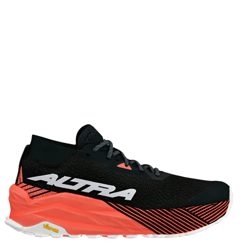 Visible in Dark Shock Absorbing Foam Altra Women's Olympus 275 Trail Running Shoes in Coral/Black AW25