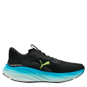 PUMA Men's Magnify NITRO 3 Running Shoes in PUMA Black/Speed Blue AW25 Minimalist Shoe Design