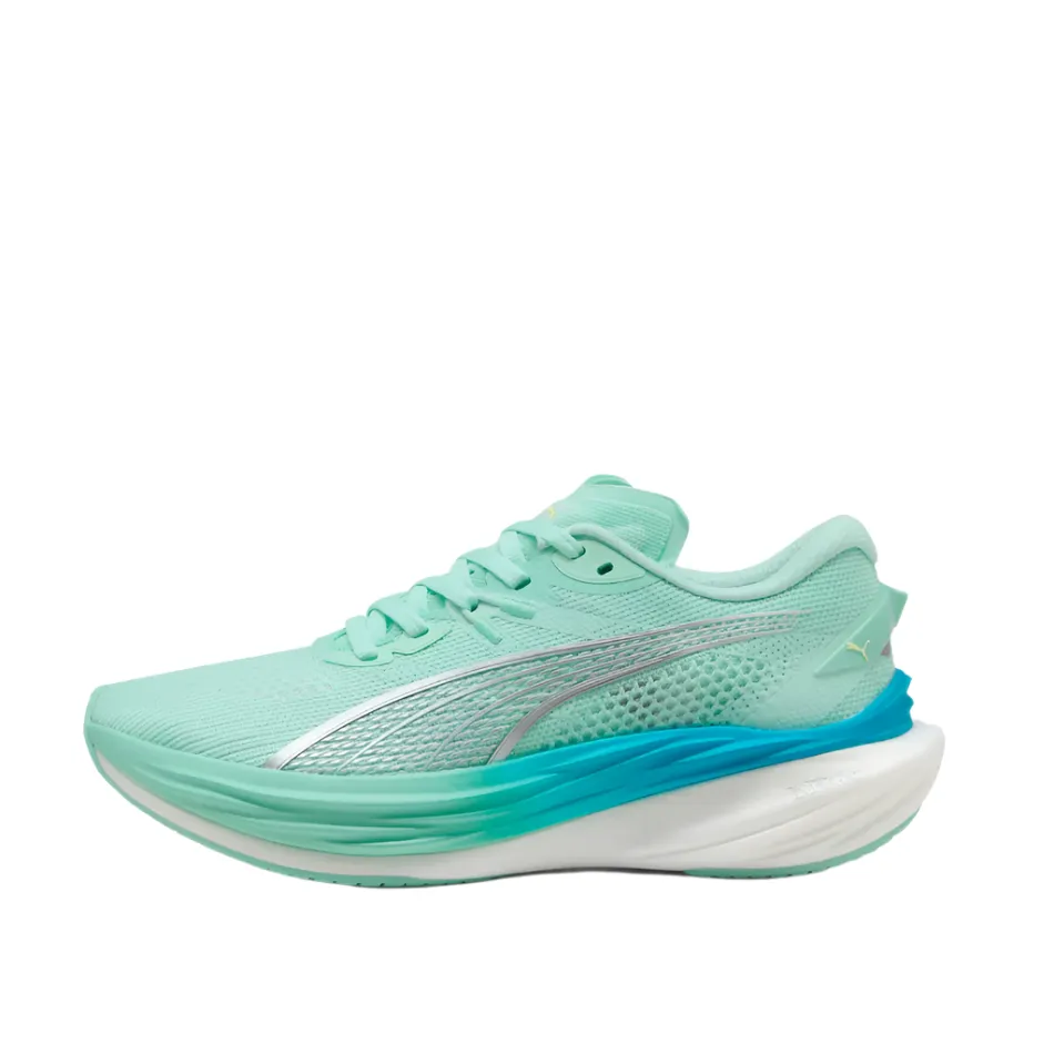 PUMA Women's Deviate NITRO 3 Running Shoes in Mint Melt/Speed Blue AW25 shoe deodorizer Convenient