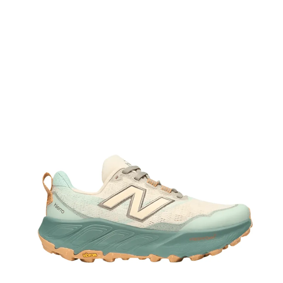 New Balance Women's Hierro V9 Trail Running Shoes in Calcium SS25 leather sole shoes cross - country - specific shoes